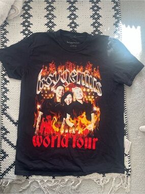 Boygenius Black 'World Tour' Graphic Tee